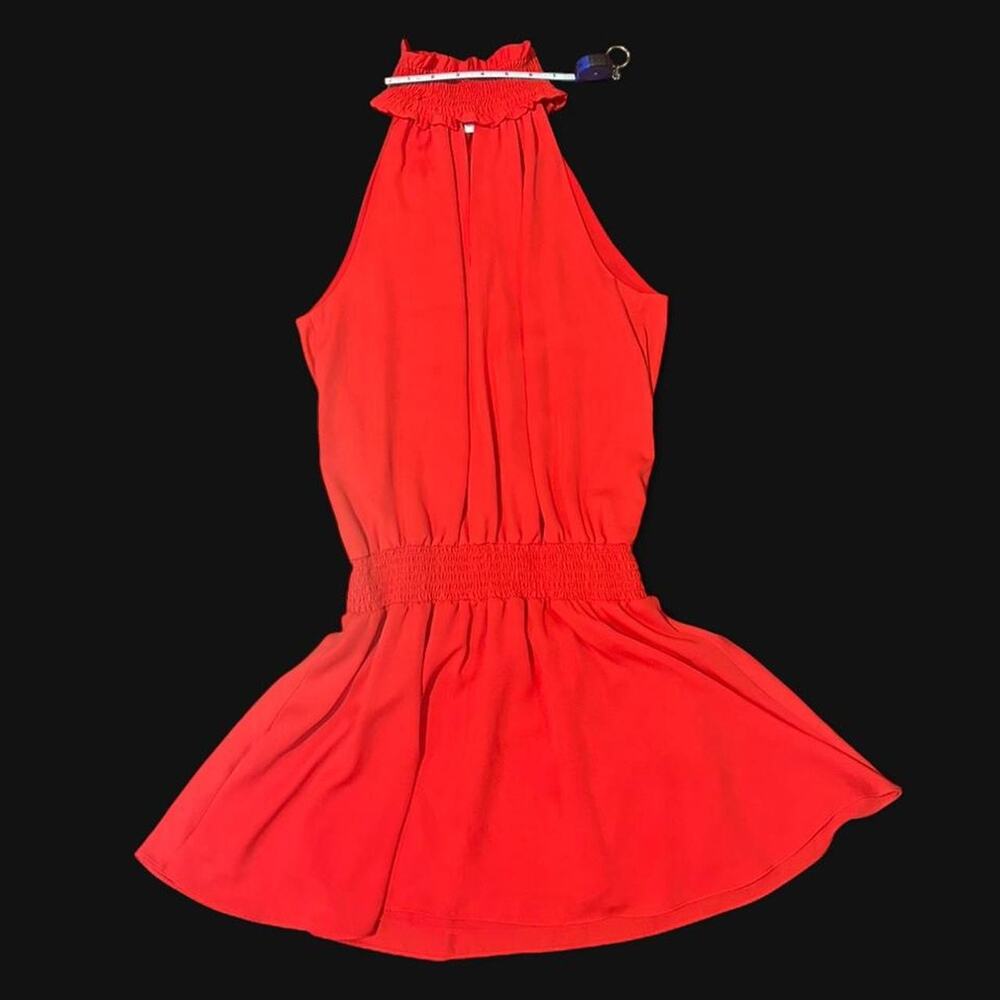 Amanda Uprichard Kimmie Halter Dress Lipstick Red XS